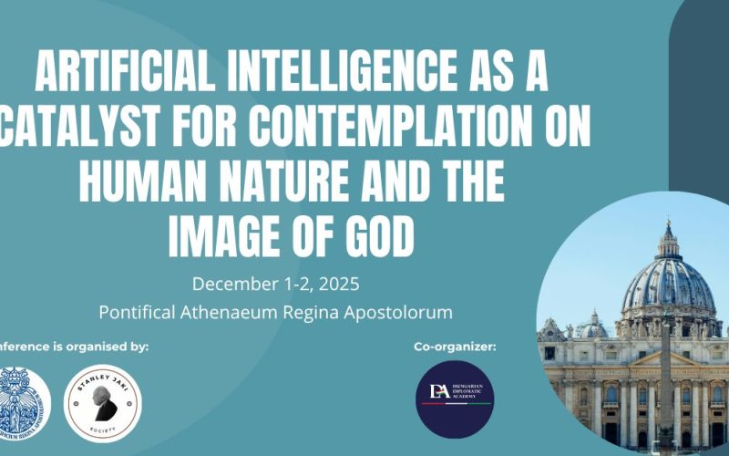 The Jaki Society Conference, titled “Artificial Intelligence as a Catalyst for Contemplation on Human Nature and the Image of God” will be held in Rome on December 1–2, 2025.